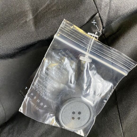 Topshop Double breasted black oversized blazer size 4 - Picture 5 of 14